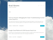 Tablet Screenshot of bradabrams.com